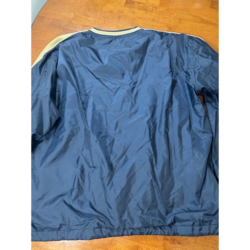 Steve and Barry's Windbreaker Mens XL Navy Notre Dame Pullover V-Neck Jacket - Picture 9 of 9